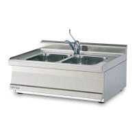 Zlew z baterią 800x600x280 mm | RM GASTRO, LAT - 68