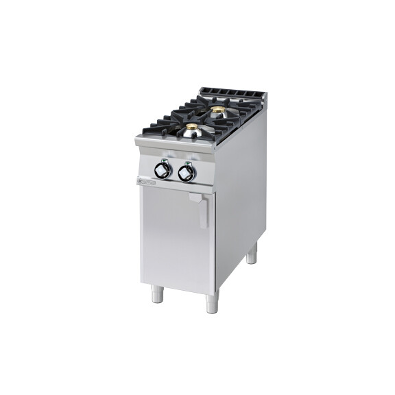 Kuchnia gazowa z szafką 4+7 kW, 400x900x900 mm | RM GASTRO, PC - 94 G
