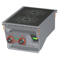 Kuchnia stołowa elektryczna indukcyjna 2x5 kW, 400x600x310 mm | RM GASTRO, PCID - 74 ET