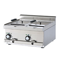 Frytownica elektryczna 10 + 10 l, 600x600x280 mm | RM GASTRO, F2/10T - 66 ET
