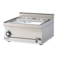 Bemar wodny elektryczny GN 1/1 +  2x GN 1/4 150 mm, 3,1 kW, 600x600x280 mm | RM GASTRO, BMT - 66 EM