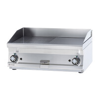 Płyta grillowa gazowa 6+6 kW, płyta gładka i ryflowana 795x450 mm, 800x600x280 mm | RM GASTRO, FTLRT - 68 G