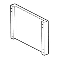 Przegroda dzieląca podstawę w celu umieszczenia półek 50x590x450 mm | RM GASTRO, D - 7