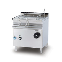 Patelnia elektryczna uchylna manualnie z nierdzewnym dnem 50 l, 10,5 kW, 800x700x900 mm | RM GASTRO, BR50 - 78 ET/N