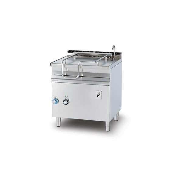 Patelnia elektryczna uchylna elektrycznie z nierdzewnym dnem 50 l, 10,5 kW, 800x700x900 mm | RM GASTRO, BRM50 - 78 ET/N