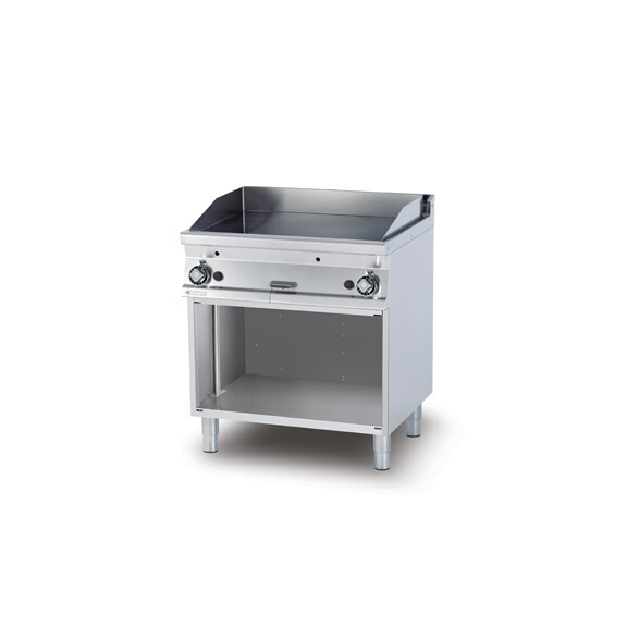 Płyta grillowa gazowa 14 kW, płyta gładka i ryflowana 760x510 mm, 800x700x900 mm | RM GASTRO, FTLR - 78 G