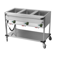 Bemar jezdny 3-komorowy 2,1 kW, 3x GN 1/1 200 mm, 1250x700x900 mm | RM GASTRO, BMPD 3120
