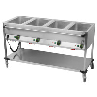 Bemar jezdny 4-komorowy 2,8 kW, 4x GN 1/1 200 mm, 1650x700x900 mm | RM GASTRO, BMPD 4120