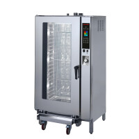 Piec konwekcyjno-parowy gazowy, elektroniczny panel sterowania, 20xGN1/1, 970x1030x1880 mm | INOXTREND, CDT-120G