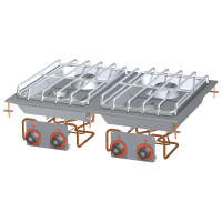 Kuchnia stołowa gazowa 3,5+2x5,5+7,5 kW, 800x600x110 mm | RM GASTRO, PCD - 78 G