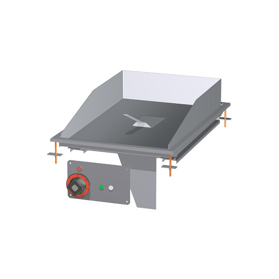 Płyta grillowa stołowa elektryczna, płyta gładka chromowana 356x550 mm, 400x600x220 mm | RM GASTRO, FTLD - 74 ETS