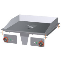 Płyta grillowa stołowa elektryczna, płyta ryflowana chromowana 756x550 mm, 800x600x220 mm | RM GASTRO, FTRD - 78 ETS