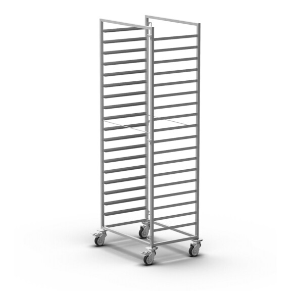 Wózek na blachy 18x 600x400 mm, 726x495x1700 mm | UNOX, XTB0005