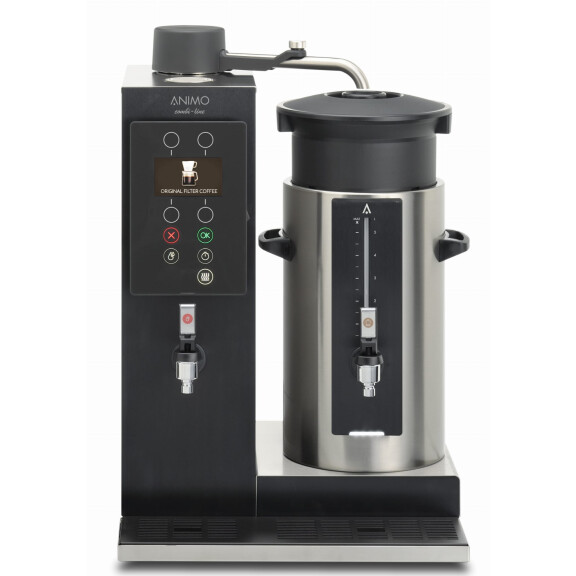 Ekspres przelewowy z bojlerem, 240 filiżanek/h, 505x470x700 mm, 5 l, 3,13 kW | ANIMO, ComBi-line CB1x5WR