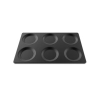 Aluminiowa blacha do 6 jajek z nieprzywierającą powłoką | UNOX, EGGS 6x2