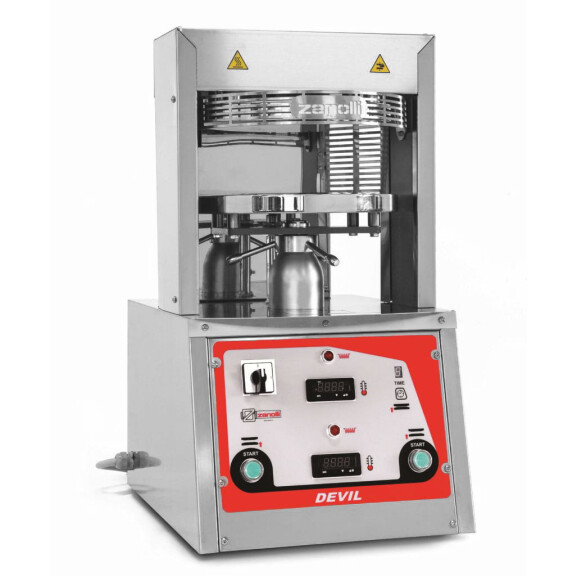 Prasa do ciasta do pizzy, 45 cm, 400 placków/h, 5,6 kW, 580x670x780 mm | ZANOLLI, DEVIL 45