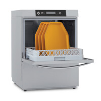 Zmywarka ze zmiękczaczem i pompą odpływu 60/40/20 koszy/h, kosz: 500x500 mm, 6,8 kW, 600x600x820 mm | RM GASTRO, TTA52T ABT