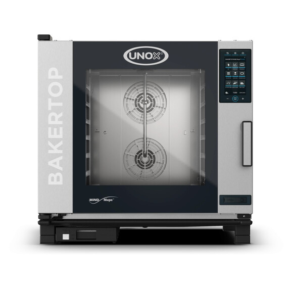 Piec piekarniczy, konwekcyjno-parowy 6x 600x400 mm, gazowy, 19 kW | UNOX, BAKERTOP MIND.Maps PLUS COUNTERTOP