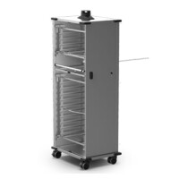 Mobilna szafka bez drzwi wyposażona w kosze na blachy 14x 600x400 mm | UNOX, QUICK.Load 4+10