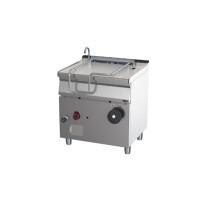 Patelnia uchylna gazowa, nierdzewne boki i dno wanny 43 l, 12 kW, 800x700x900 mm | REDFOX, BR 70/80 G/N