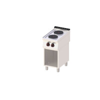 Kuchnia elektryczna 2x2,6 kW, płyty Ø 22 cm, 400x700x900 mm | REDFOX, SP 70/40 E
