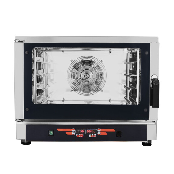 Piec konwekcyjno-parowy, 4xGN1/1, 4x 600x400 mm, sonda, 9 programów, 5,45 kW, 840x910x670 mm | RESTO QUALITY, FED04