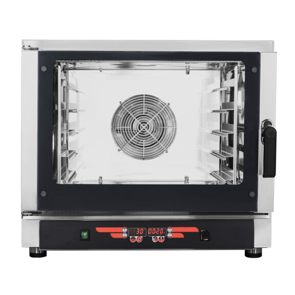 Piec konwekcyjno-parowy, 5xGN1/1, 5x 600x400 mm, sonda, 9 programów, 6,45 kW, 840x910x750 mm | RESTO QUALITY, FED05