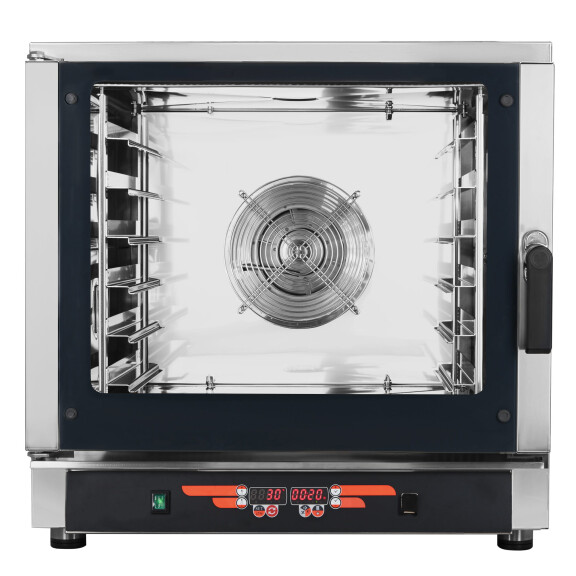 Piec konwekcyjno-parowy, 6xGN1/1, 6x 600x400 mm, sonda, 9 programów, 7,65 kW, 840x910x830 mm | RESTO QUALITY, FED06
