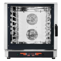Piec konwekcyjno-parowy, 7xGN1/1, 7x 600x400 mm, sonda, 9 programów, 10,7 kW, 840x910x930 mm | RESTO QUALITY, FED07