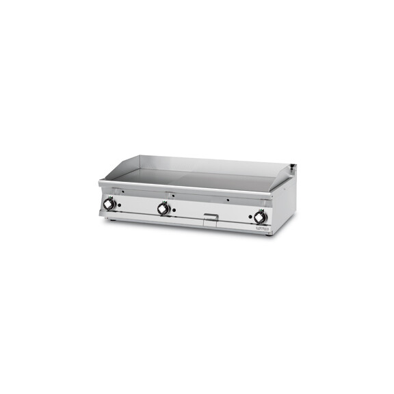 Płyta grillowa gazowa, 3 strefy grzewcze, 21 kW, płyta 2/3 gładka i 1/3 ryflowana 1160x510 mm, 1200x700x280 mm | RM GASTRO, FTLRT - 712 G3
