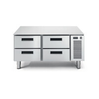 Podstawa chłodnicza 4-szufladowa, blat prosty 40 mm, 1200x685x613 mm | RM GASTRO, LS 702 TN/V 2C