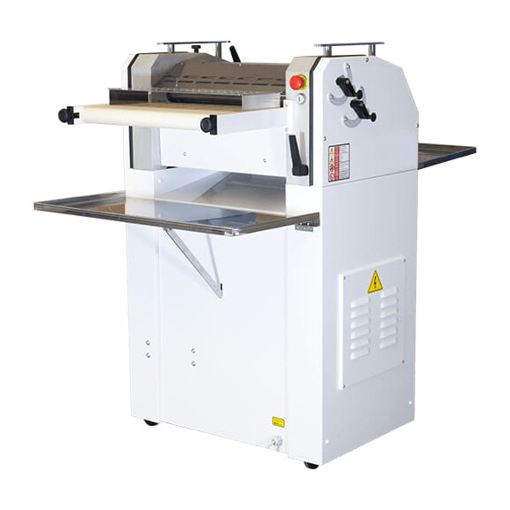 Bagieciarka piekarnicza, rogalikarka, urządzenie do produkcji bagietek, paluchów, dwa cylindry 50 cm, 1000-1500 szt./h, 880x880x1200 mm | RESTO QUALIT