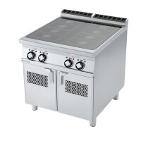 Kuchnia indukcyjna elektryczna z szafką, płyta 750x770 mm, 800x900x900 mm | RM GASTRO, TPI - 98 ET