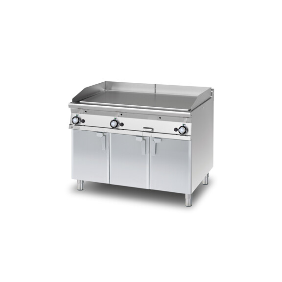 Płyta grillowa gazowa 27 kW, płyta 1/3 ryflowana i 2/3 gładka 1105x650 mm, 1200x900x900 mm | RM GASTRO, FTLR - 912 G