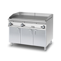 Płyta grillowa gazowa 27 kW, płyta gładka chromowana 1105x650 mm, 1200x900x900 mm | RM GASTRO, FTL - 912 GS