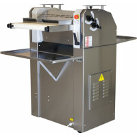 Bagieciarka piekarnicza, rogalikarka, urządzenie do produkcji bagietek, paluchów, dwa cylindry 63 cm, stal nierdzewna, 1000-1500 szt./h, 930x880x1200 