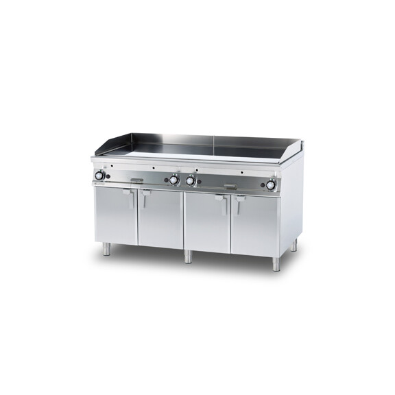 Płyta grillowa gazowa 36 kW, płyta gładka chromowana 1505x650 mm, 1600x900x900 mm | RM GASTRO, FTL - 916 GS