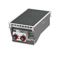 Kuchnia stołowa indukcyjna elektryczna 2x5 kW, płyta 350x350 mm, 400x800x310 mm | RM GASTRO, PCID - 84 ET