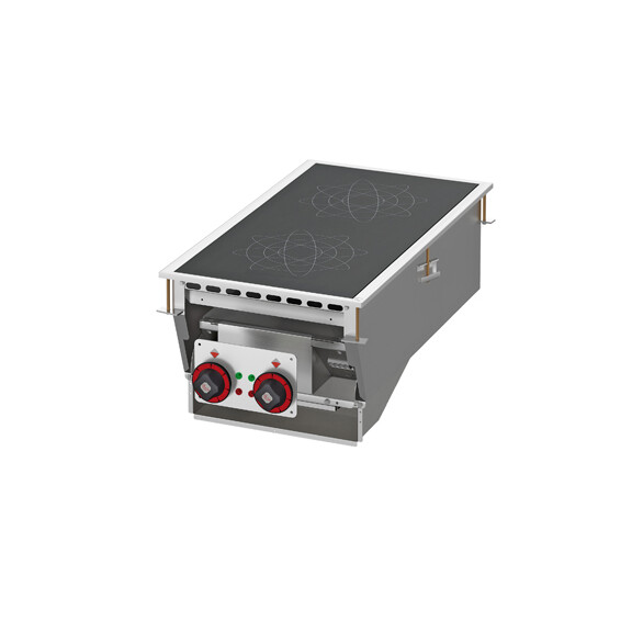 Kuchnia stołowa indukcyjna elektryczna 2x5 kW, płyta 350x350 mm, 400x800x310 mm | RM GASTRO, PCID - 84 ET