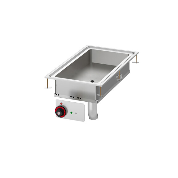 Patelnia stołowa multifunkcyjna elektryczna 5,2 kW, wanna 300x680x100 mm, 400x800x280 mm | RM GASTRO, BRFD - 84 ET