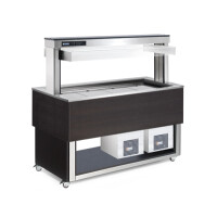 Witryna chłodnicza, sterowanie cyfrowe 0,97 kW, 3x GN 1/1 24/150 mm, 1169x650x1448 mm | RM GASTRO, TR - blue+ 3 W