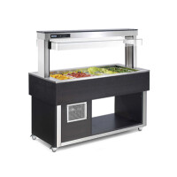 Witryna chłodnicza, sterowanie cyfrowe 0,229 kW, 3x GN 1/1 200 mm, 1169x650x1448 mm | RM GASTRO, TR - green+ 3 RAL