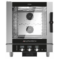 Piec konwekcyjno-parowy elektryczny, 7x GN 1/1, 7x 600x400 mm, sterowanie elektroniczne, 777x729x942 mm | ALPHATECH, ICON ICET071E