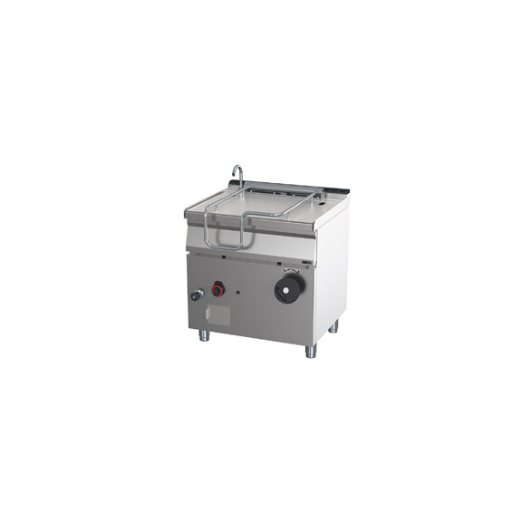 Patelnia uchylna gazowa 43 l, 12 kW, 800x700x900 mm | REDFOX, BR 70/80 G