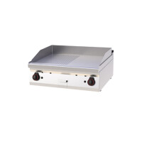 Płyta grillowa gazowa 2x 7 kW, płyta grzewcza gładka chromowana 796x510 mm, 800x700x330 mm | REDFOX, FTHC  70/08 G