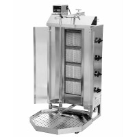 Gyros, opiekacz gazowy do kebaba, 4 palniki, wsad 60 kg, 550x700x1120 mm | RESTO QUALITY, KLG221