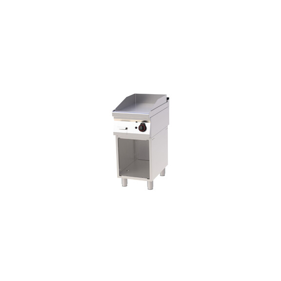 Płyta grillowa gazowa 7 kW, płyta grzewcza ryflowana 396x510 mm, 400x700x900 mm | REDFOX, FTR 70/40 G