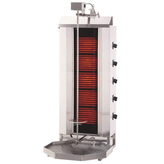 Gyros, opiekacz elektryczny do kebaba, 5 palników, wsad 80 kg, 550x700x120 mm | RESTO QUALITY, KLG232