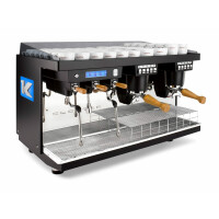 Ekspres kolbowy 2-grupowy, czarny, 12 l, 800x500x540 mm | ELEKTRA, KUP2B