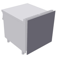 Maskownica tylna do urządzeń linii grzewczej 600 RM Gastro, 600x15x810 mm | RM GASTRO, SA-66